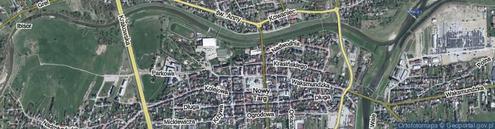 Zdjęcie satelitarne Kościelna ul.